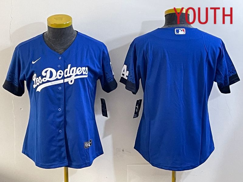 Youth Los Angeles Dodgers blank 2024 blue jersey 202411206